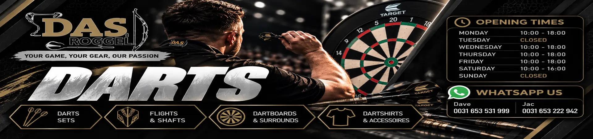Darts equipment and accessories - DAS Roggel