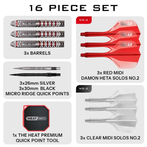 Picture of Harrows Damon Heta Geo 90% QP Steeltip Darts
